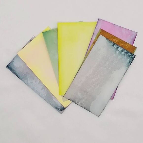 Dyed Paper Variety Pack, Pastel Dyed Paper, Hand Dyed Paper, Junk Journal Supply - Picture 3 of 9